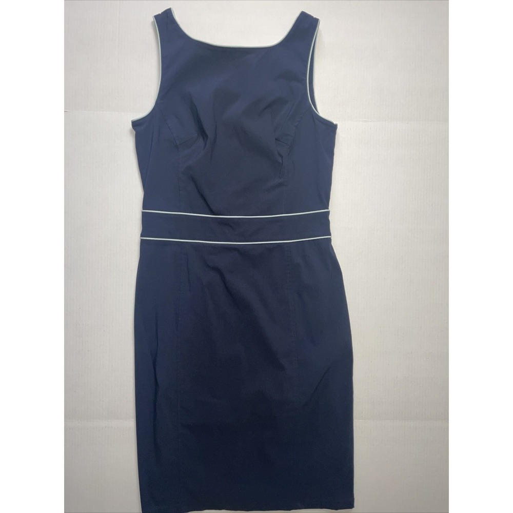 Express Navy Blue Fitted Stretch Dress - Size 9/10 - Excellent Condition